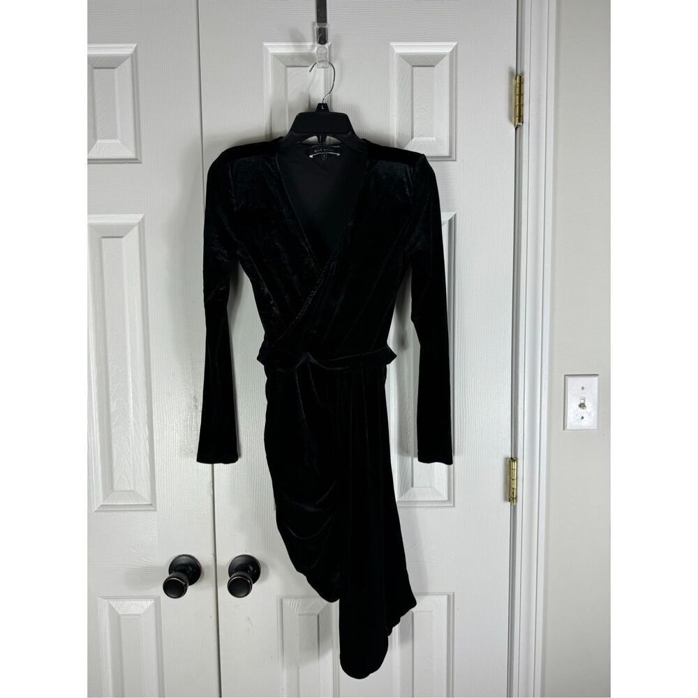 Blue Blush Womens Black Velvet Dress Size Small